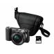 Sony A5000 Digitalkamera Hybrid 20,1 Megapixel, 3 x optischer Zoom schwarz + Objektiv 16 - 50 mm einziehbar, Schwarz + Transporttasche Weich lcs-emc + 8 GB Speicherkarte-01